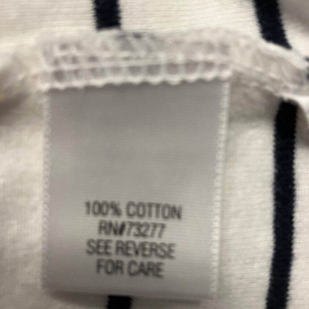 Croft & Barrow Classic Tee Black/White Stripes Size 1X - Picture 3 of 6